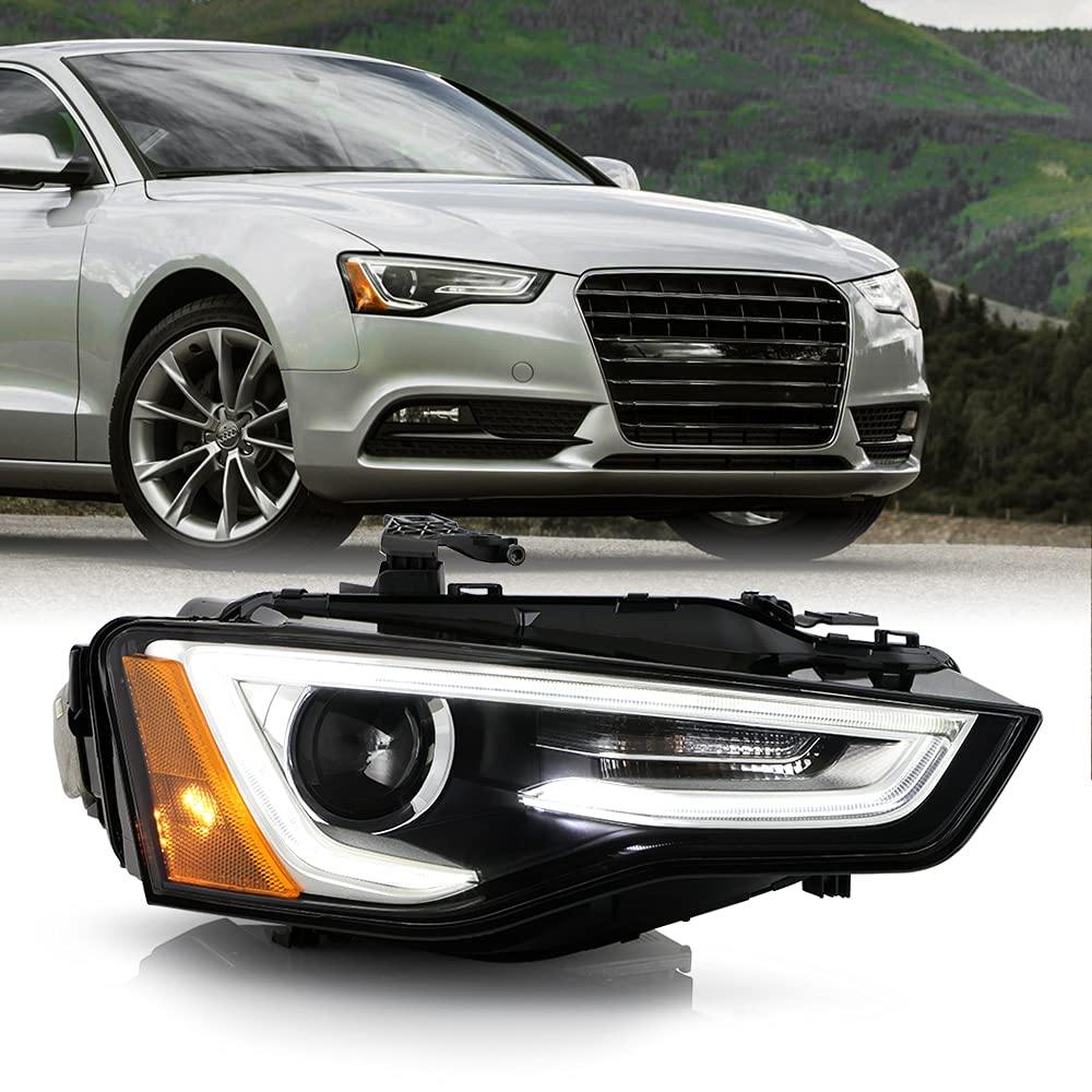 ACANII - Compatible with 2013-2017 Audi A5 S5 HID/Xenon w/o AFS LED DRL Projector Headlight Headlamp Passenger Side