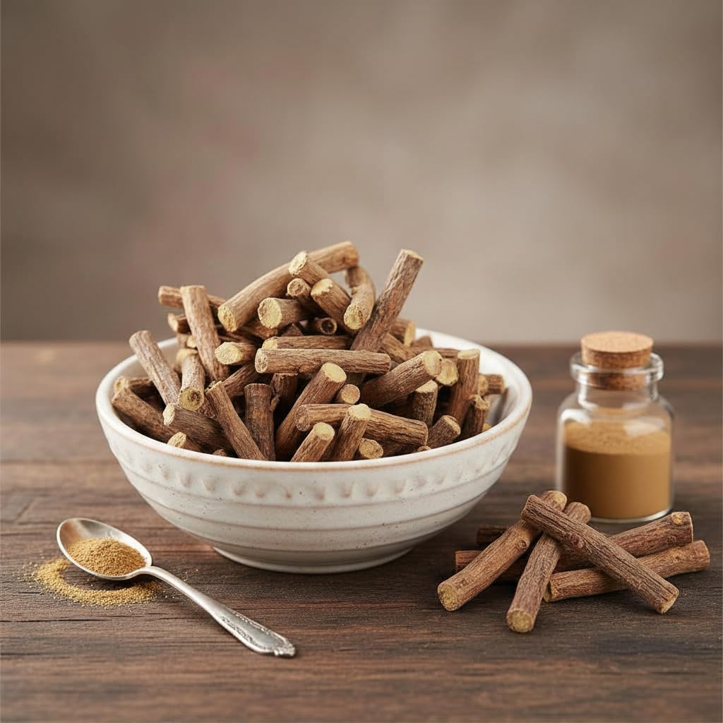 Mulethi Root Sticks 100g (Licorice Root) | Premium Natural Yashtimadhu for Cough, Digestion, Skin & Hair Care | Pure Ayurvedic Herb, Chemical Free, Ideal for Tea, Kadha & Herbal Use — Amazon image 4