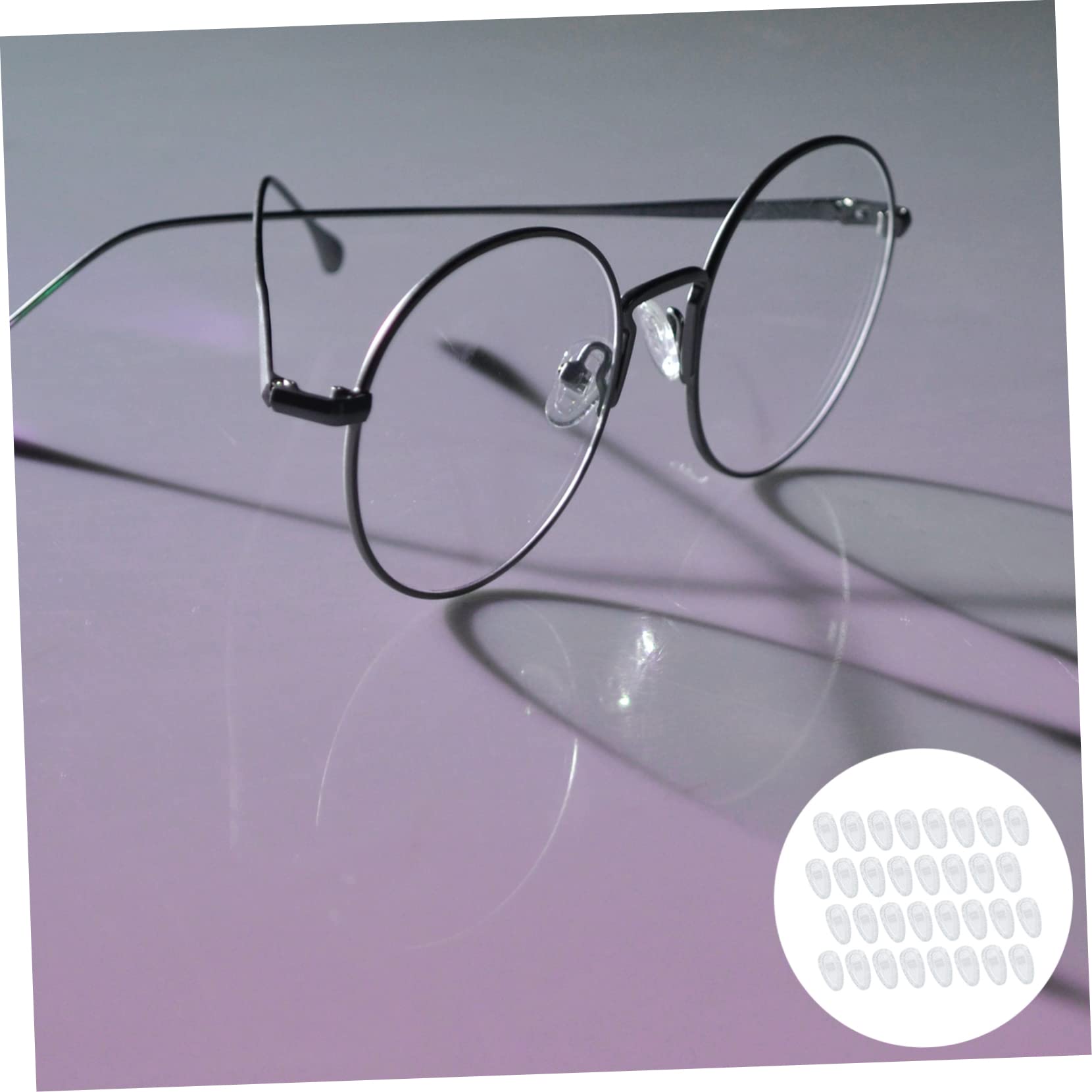 GLEAVI 125paia Cuscinetti Nasali Silicone Antiscivolo Per Occhiali Da Comfort Aggiuntivo e Maggiore Stabilità Per Visione Ottimale