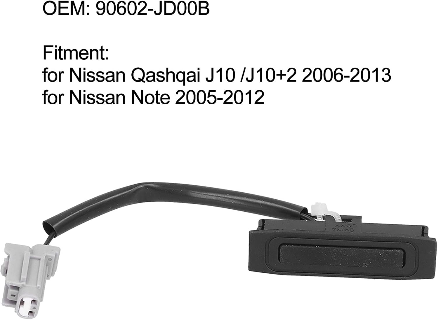 Car Trunk Switch Button Tailgate Release Switch Opener Car Interior Accessories 90602-Jd00B for Qashqai