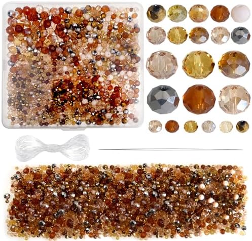 Faceted Glass Beads Bulk 100 Pcs 4mm Faceted Crystal Glass Rondelle Beads Loose Beads For 224448 - Foto 10