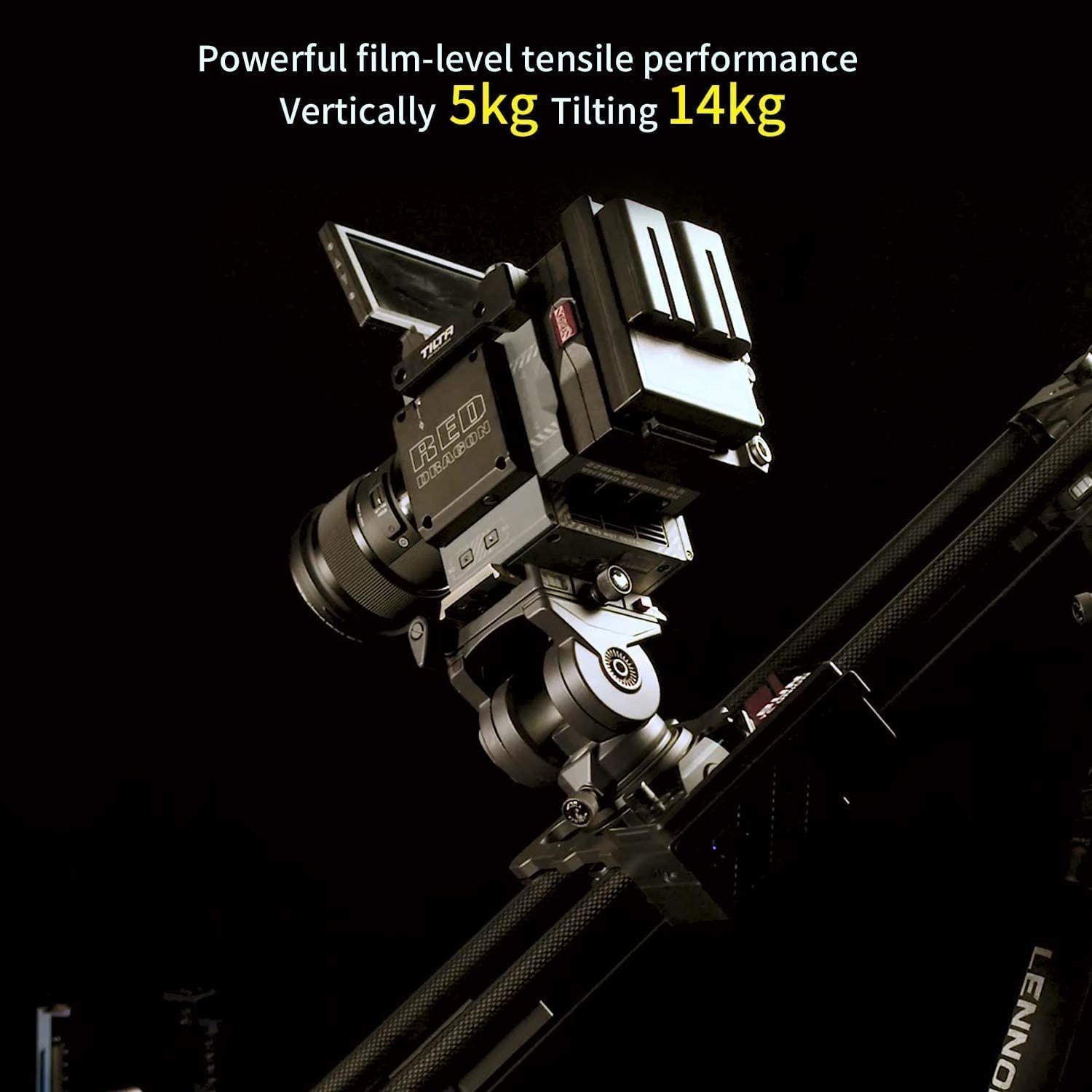 Kamera Slider 120CM Motorisiert - Kohlefaser Schieberegler für Video, Kompatibel mit Zhiyun Vollserie und DJI Ronin RS 2/RS 3 Pro Stabilisatoren
