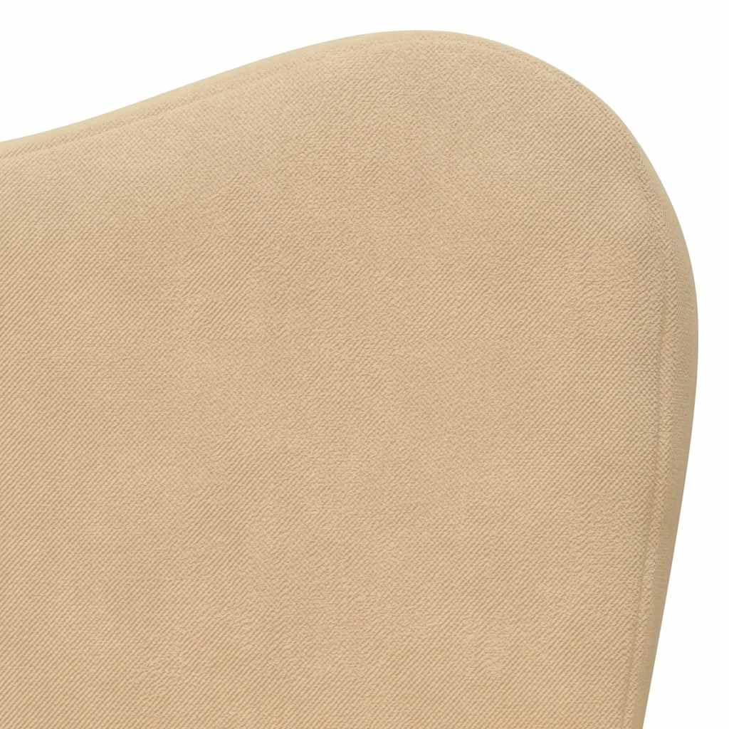 vidaXL Canapé-lit pour Enfants crème Peluche Douce