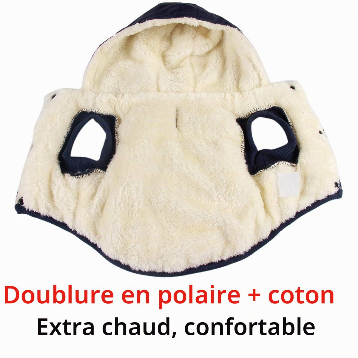 JoyDaog Sweat à capuche en polaire et coton pour chien