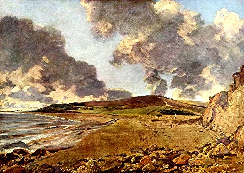 Pintura John Constable Bright Landscape enmarcada sobre papel mate 2