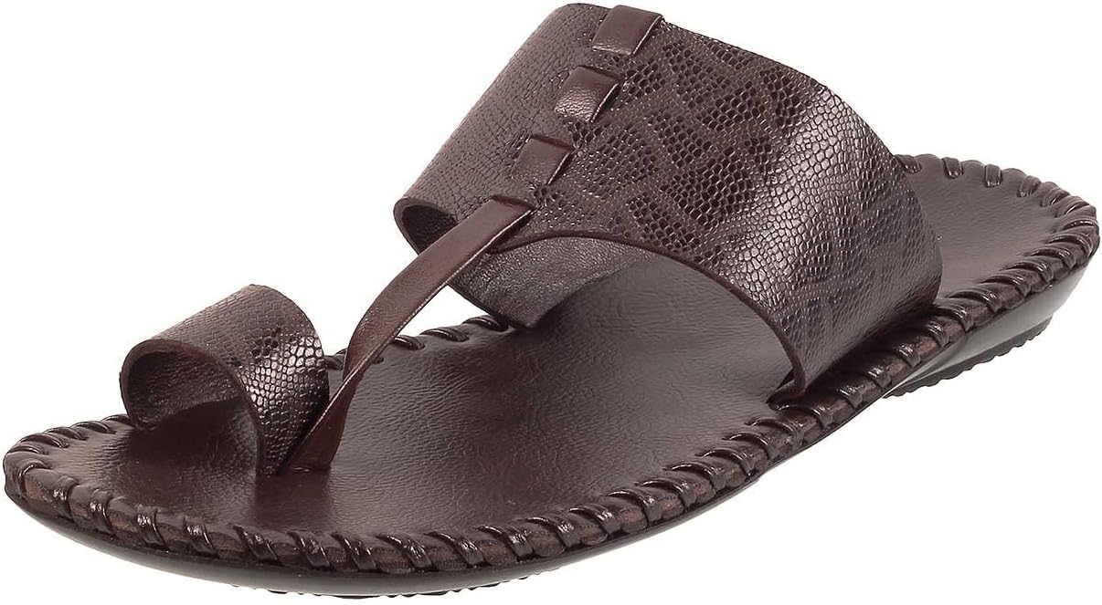 Metro Men Leather Kolhapuri Chappal | Slipper
