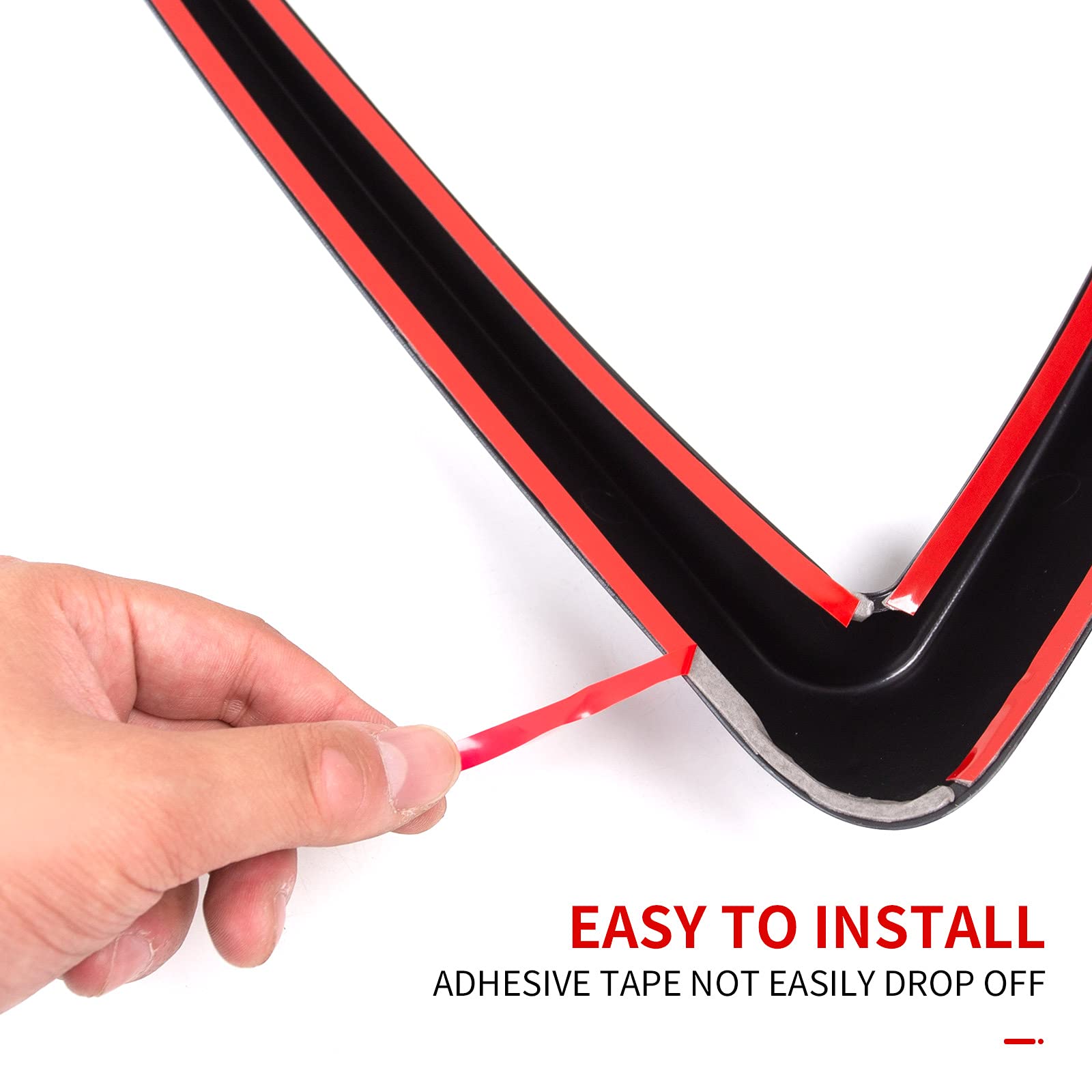 Xipoo Fit Tesla Model Y Fog Light Trim Front Fog Light Cover Eyebrow Cover Trim Frame Exterior Decoration for 2020 2021 2022 2023 Tesla Model Y Accessories (Matte Black)