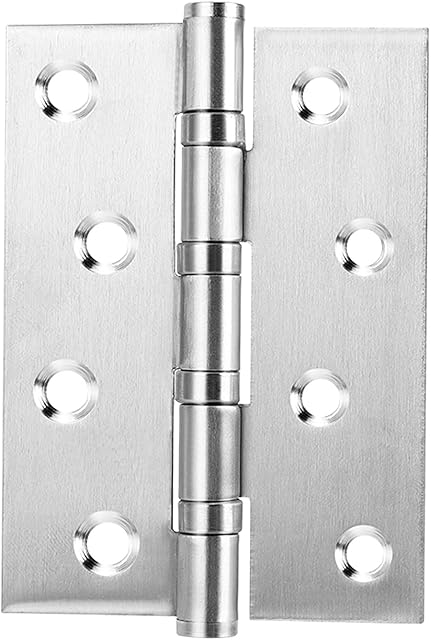 4Pcs Bearing Ball Door Hinge, 4 inch Quiet Bearing Hinge for Door, Room Door, Bathroom Door, Piano, Kitchen Cabinet, Case, Window and Other Hinge Scenes, Door Hinges, Hinges Outdoor