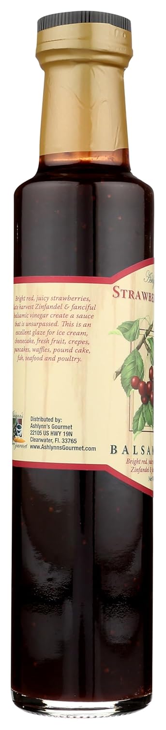 ASHLYNNS GOURMET Strawberry Zinfandel Balsamic Glaze, 8.4 FZ