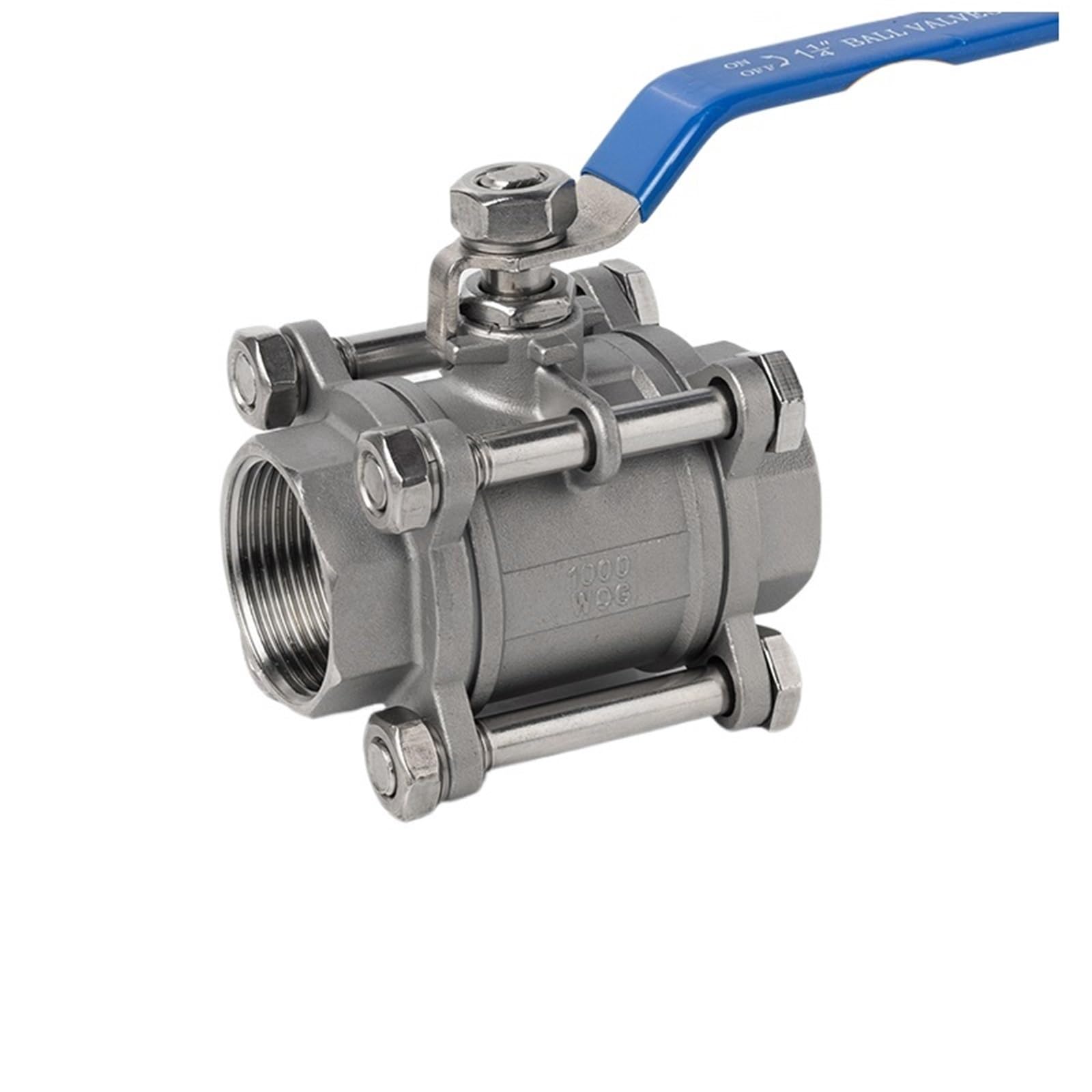 Vanne à boisseau sphérique filetée DN40 inox 316L Q61F-16P vanne filetée interne 4 pouces