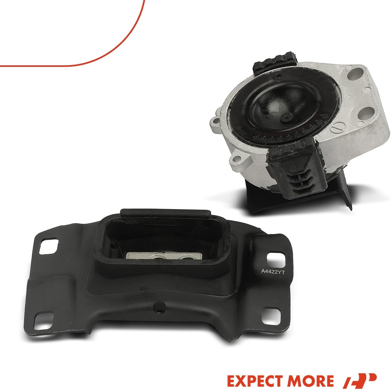 A-Premium Engine Motor Mount and Transmission Mount Kit Compatible with Mazda 3 2010 2011 2012 2013 2.3L, Manual Transmission, 2-PC Set, Replace# BBN539060, BBR339070A