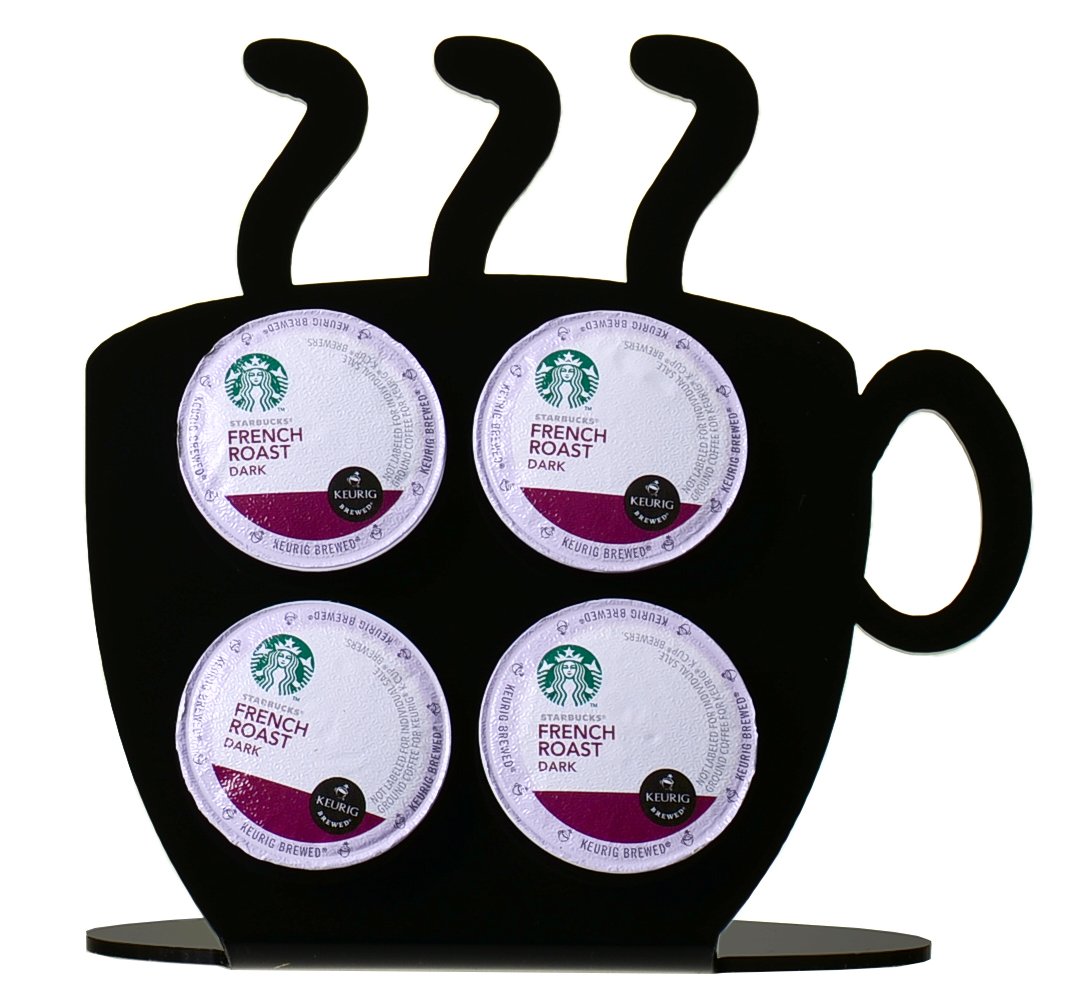 Marketing Holders 4 Pocket Mug Shape Coffee Pod Holder Condiment Cups Hole Size 2.20