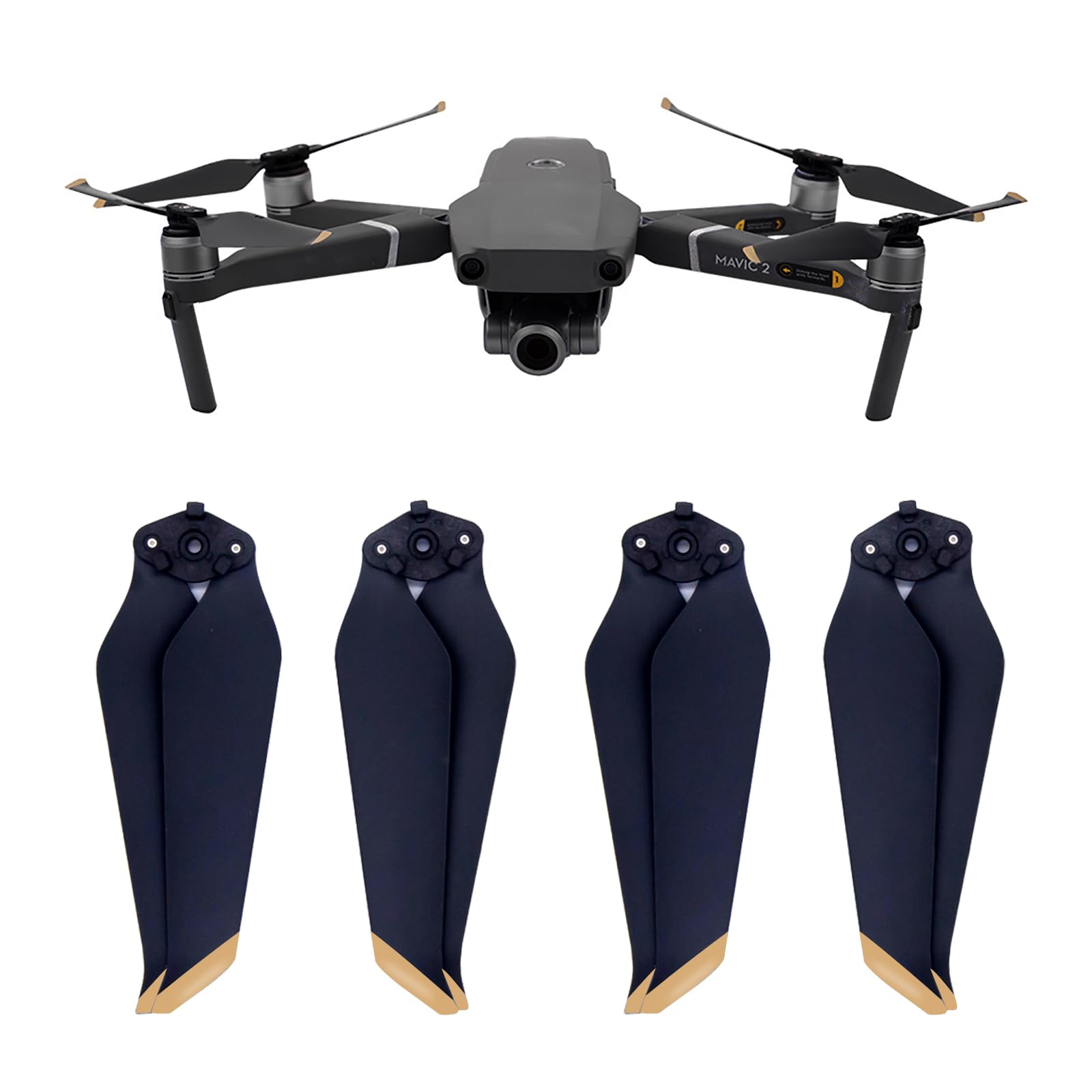 Tosiicop Lot de 4 paires d'hélices de rechange pour Mavic Pro/Mavic Pro Platinum - Faible bruit - Libération rapide - 8331F - Accessoires pour drones DJI Mavic Pro/Mavic Pro Platinum (argent