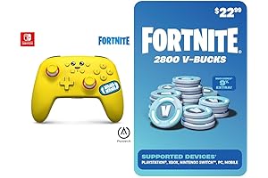 PowerA Enhanced Wireless Controller for Nintendo Switch – Fortnite Peely and 2800 V-Bucks