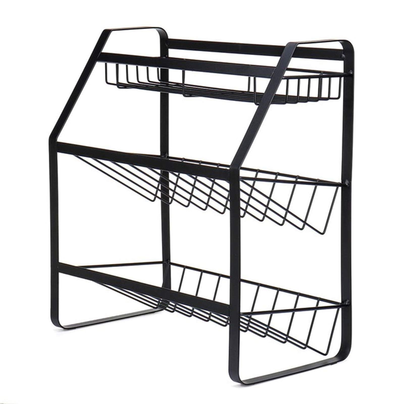 DUMRALBQE Kitchen Condiment Holder Multifunctional Steel Kitchen Shelf Rack Spice Kit for Families and Restaurants