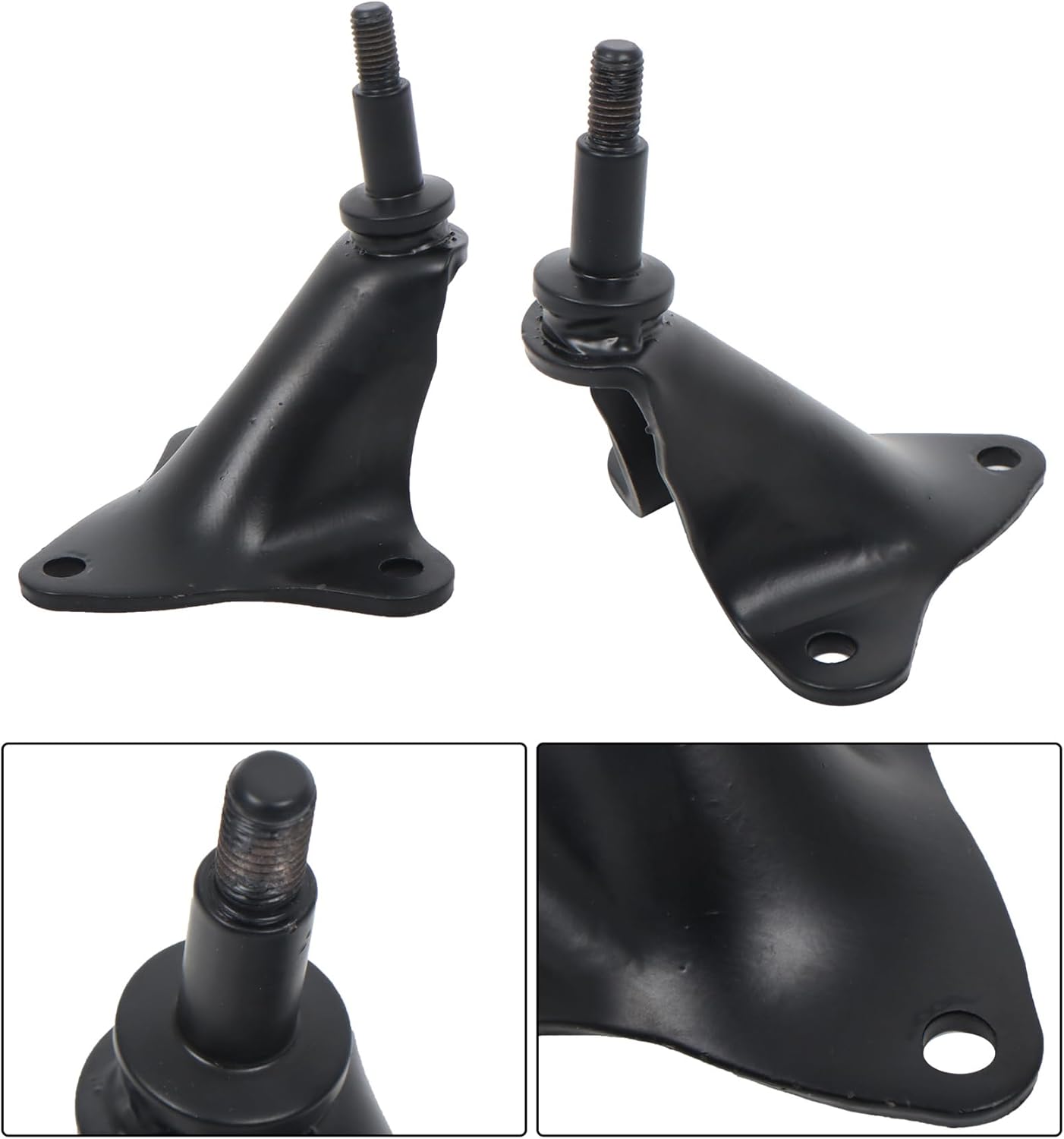 munirater Rear Leaf Rearward Shackle Hanger Kit Rear Shock Mount Bracket Replacement for F150 1980-1996 4WD Replacement for F-250 1980-1984