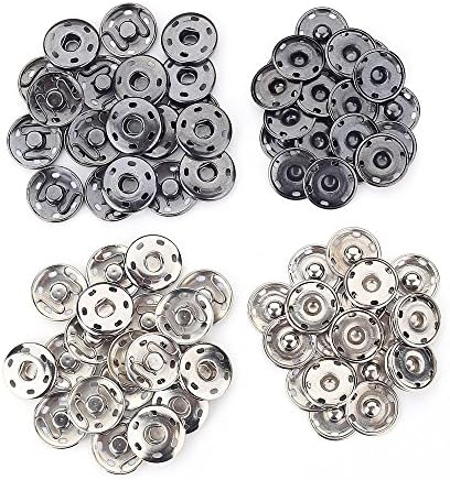 40 Sets Metal Snap Fastener Press Stud Sewing Button For Dress Clothing Bags (21mm)