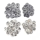 40 Sets Metal Snap Fastener Press Stud Sewing Button For Dress Clothing Bags (21mm)
