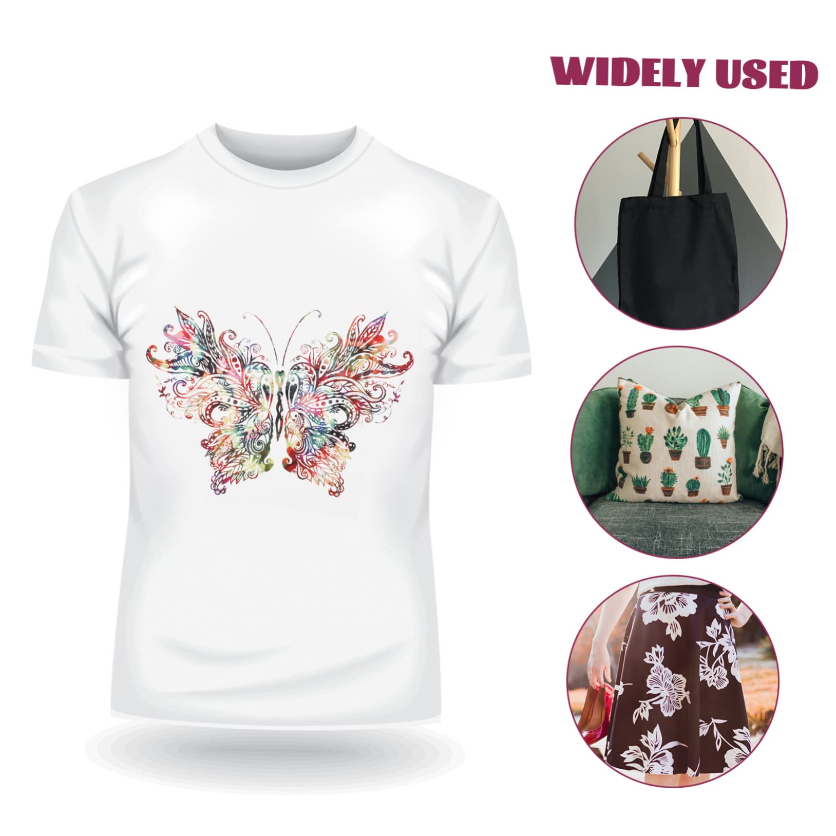 Tofficu 2pezzi Patch Termoadesivo Farfalla Colorata Adesivi Fai da Te per Decorare e Riparare Abbigliamento Jeans Borse e Accessori per Progetti Artigianali e Scrapbooking