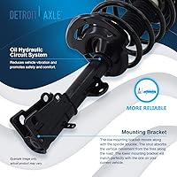 Vista 91 de Detroit Axle - Kit de suspensión delantera de 10 piezas para Chevy Aveo Aveo5 Pontiac G3 Wave 2 Ready Struts Assembly 2 Enlaces de barra