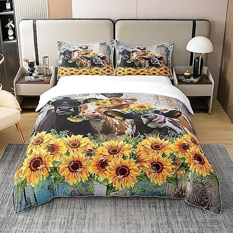 King Size Nature Cotton Duvet Cover Set Cover