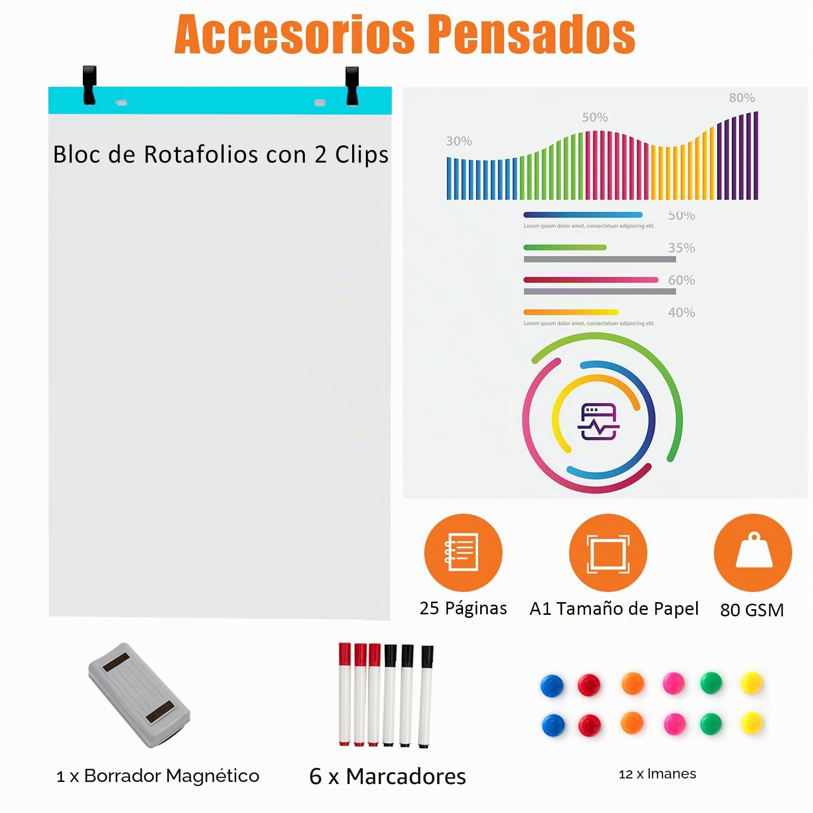 GIANTEX Pizarra Blanca Móvil con Altura Ajustable de 2 Niveles, 120 x 90 cm, Pizarra Magnética de Doble Cara con 4 Ruedas Giratorias de 360 °, para Aula, Oficina (Blanco)