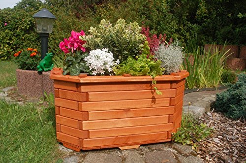 Deko-Shop-Hannusch Pflanzkasten, Blumenkasten, Blumenkübel aus massivem Holz, für den Garten, (ohne Blumen)