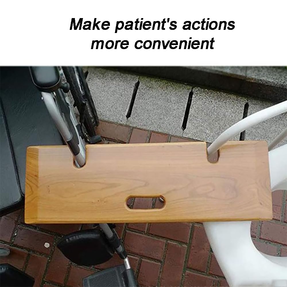 Tablas De Transferencia para Discapacitados, Tabla De Transferencia De Madera, Tabla De Transferencia De Cama con Asa, Capacidad De Peso De 330 Libras, para Transferencias De Pacientes
