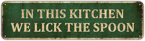 Miniatura 15 de Mukuko Decoración rústica de pared para cocina, arte de pared de granja, letrero de cocina para decoración del hogar (4 x 16 pulgadas, Cucina)