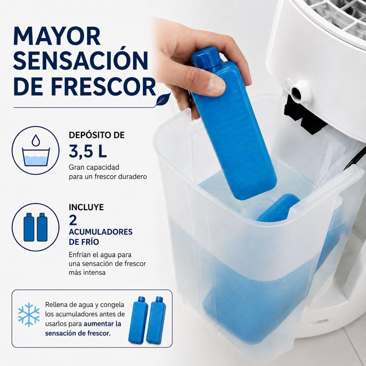 InnovaGoods - Climatizzatore evaporativo portatile Torre 4 in 1, ventilatore, umidificatore, diffusore di aromi, telecomando, 3,5 l, 3 velocità, timer, oscillazione 45°, silenzioso <46 dB