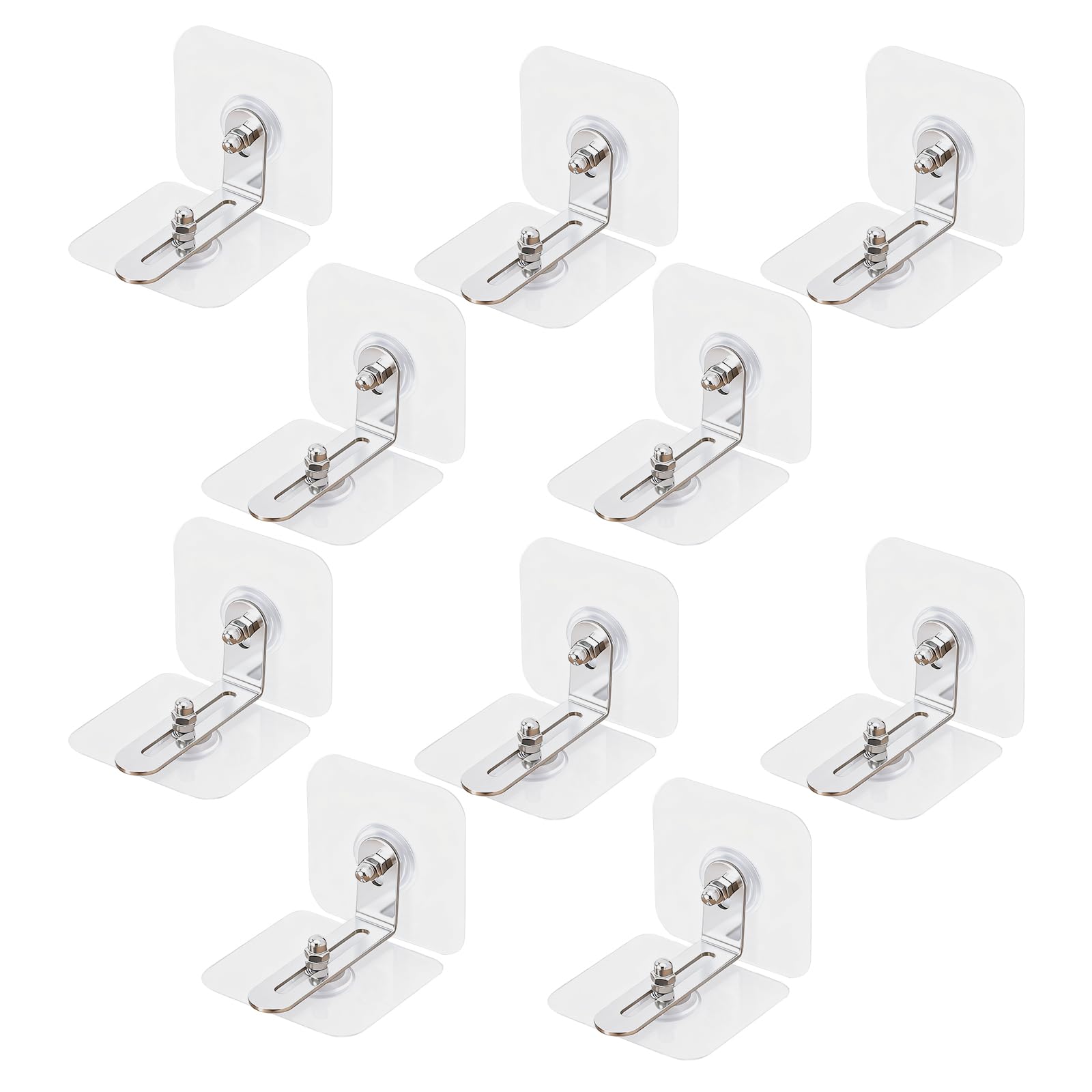 10 Paare Möbel-Wandanker Ohne Bhren,Kippsicherung möbel,Einfach Anzubringen,Stabil Starken,Kippschutz zum Ankleben für Schrank Regal Kommode