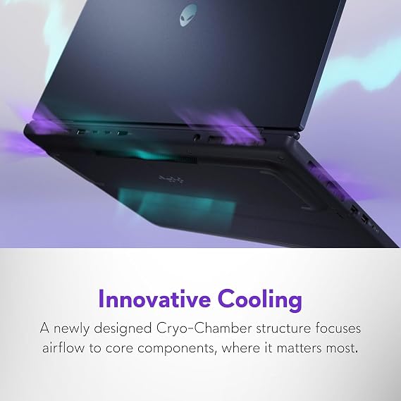 Alienware 16 Aurora Gaming Laptop AC16250-16 WQXGA 120Hz Display, Intel Core 7-240H Processor, 16GB DDR5 RAM, 512GB SSD, NVIDIA GeForce RTX 5050 8GB Graphics, Windows 11 Home, Onsite Service - Blue