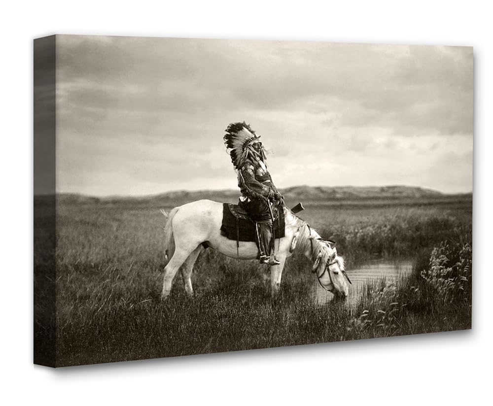 Lone Star Art Oglala Chief Canvas