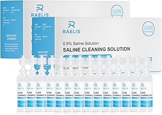 Saline Solution, 600ml /20.29 FL OZ Normal Solution for Multiple Household Uses, 5ml Each,