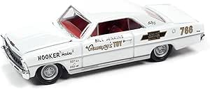 Amazon.com: Bill Jenkins 1966 Nova Grumpy's Toys, White w/Race Graphics ...