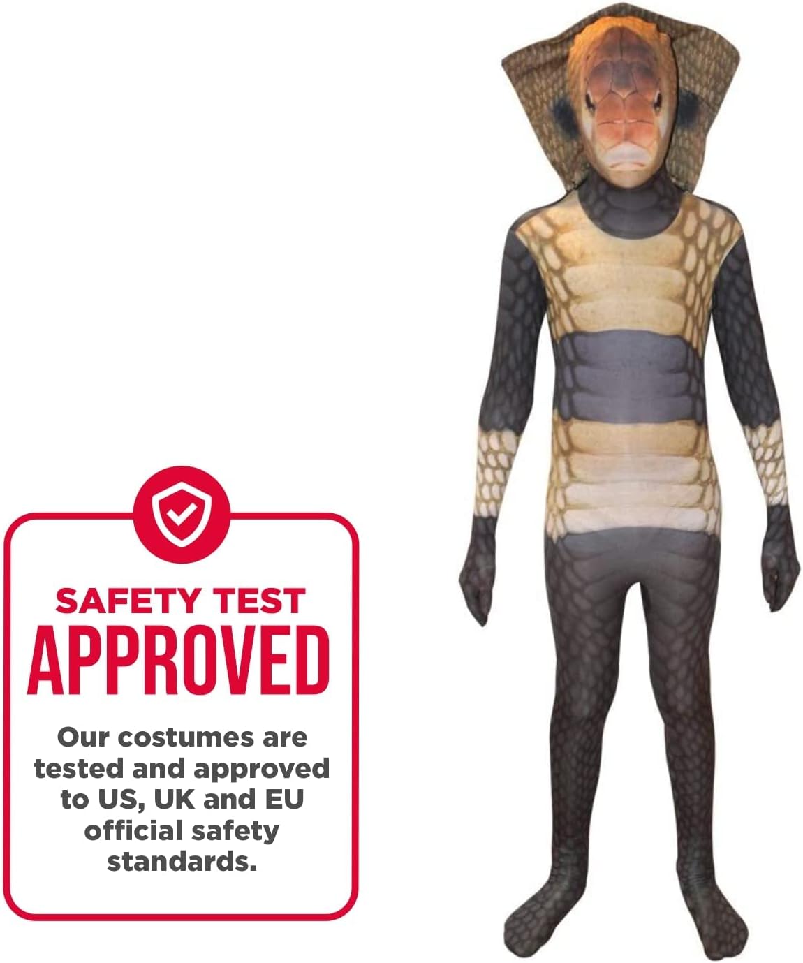 Morphsuits Morph Cobra Kids, Cobra Morph Suit, Kids Cobra Costume, Snake Costume Kids, King Cobra Costume Kids - Image 2