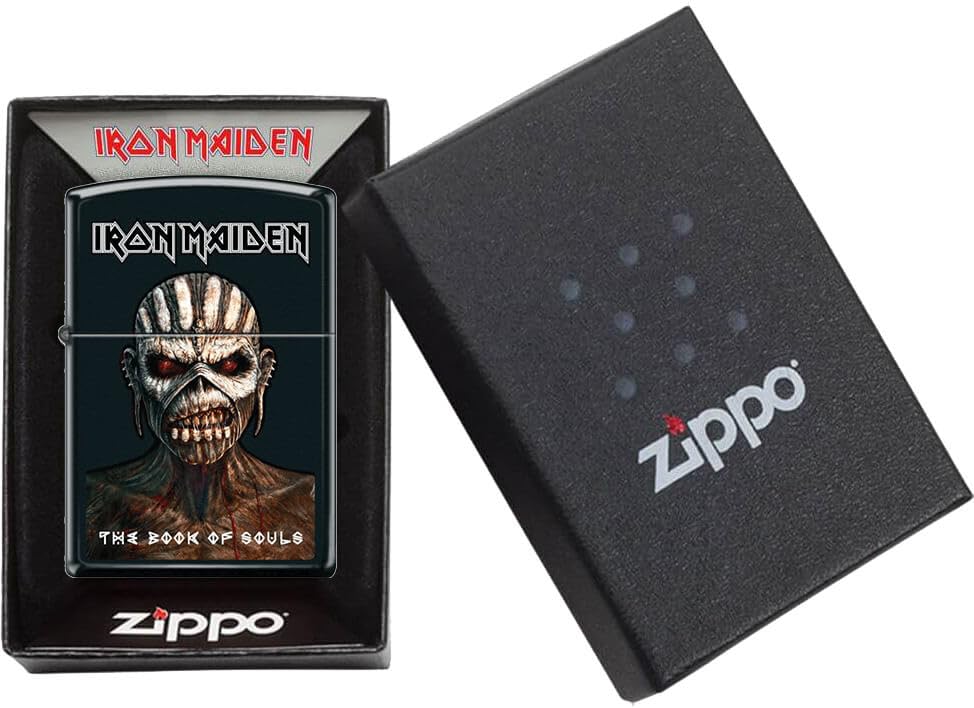 Amazon.com: Iron Maiden Book of Souls Black Matte Zippo Lighter