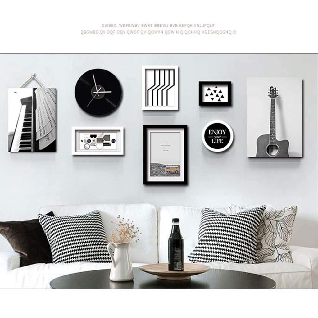 おしゃれな額　8セット Amazon.co.jp: フォトフレームセット8、壁に取り付けられた額縁