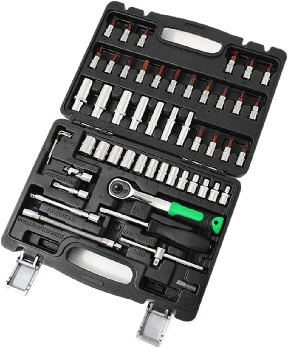 Compatible with Industrial Grade 53-Piece Set of Tools 1/4 Xiaofei Metric Set Simple Set of Household Combination Car Maintenance S