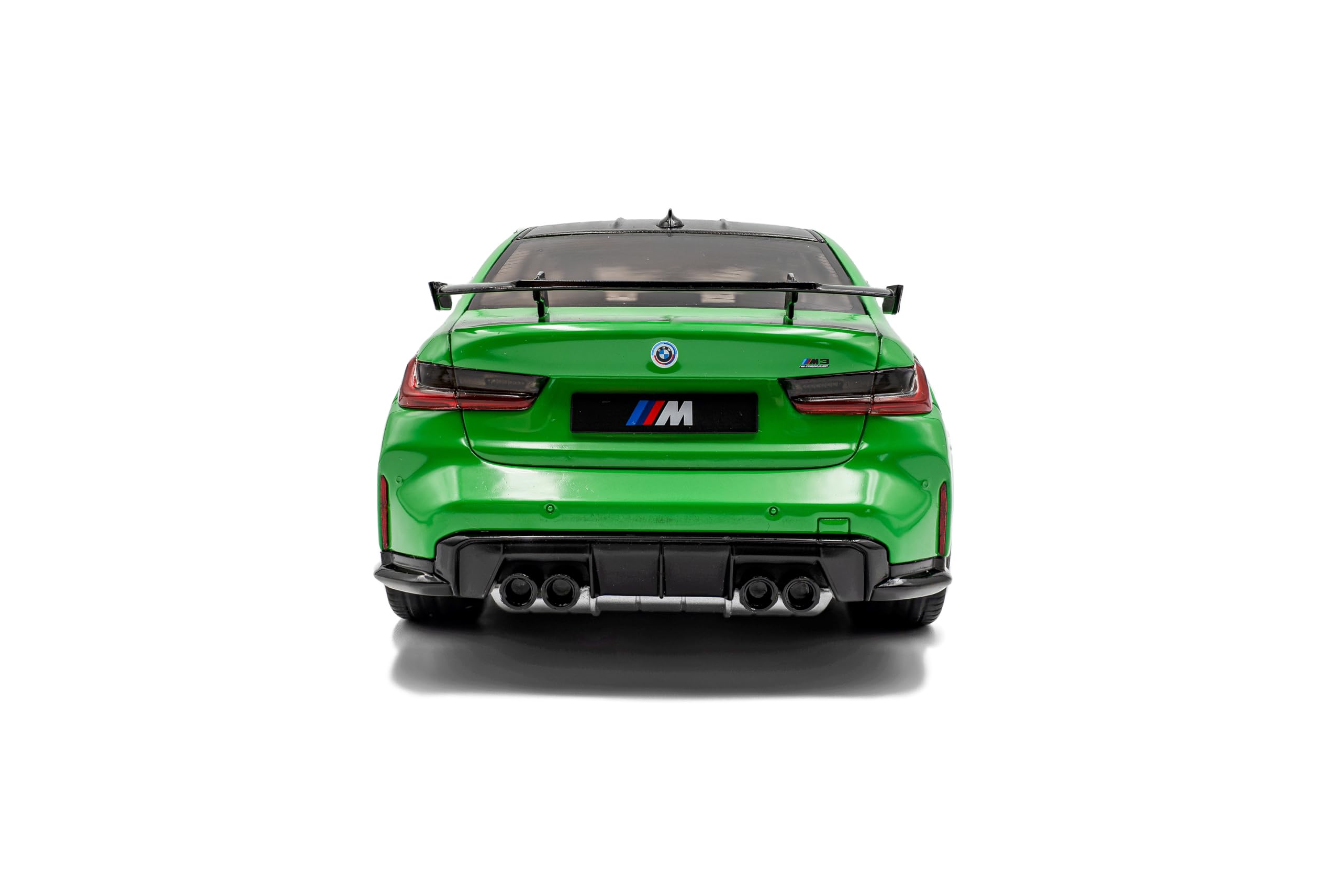 Solido BMW M3 (G80) - Berline Performance avec Toit Noir, Aile arrière, Pack aérodynamique, Voiture Miniature Diecast, Vert Signal uni, 1:18