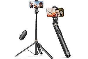 iOS Bluetooth Tripod: Extendable Selfie Stick with Wireless Remote
