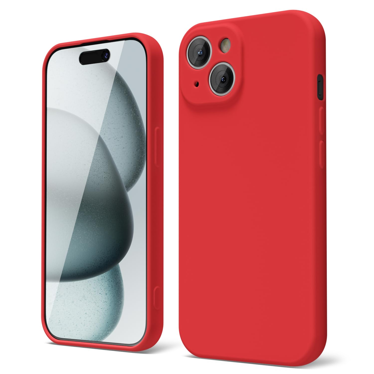 oakxco for iPhone 16 Pro Max Case Liquid Silicone, Soft Rubber Gel Elegant Aesthetic Basic Simple Cover, Cute Thin Slim TPU Matte Solid Color Plain Smooth Case for Women Girl, Light Pink — view 715