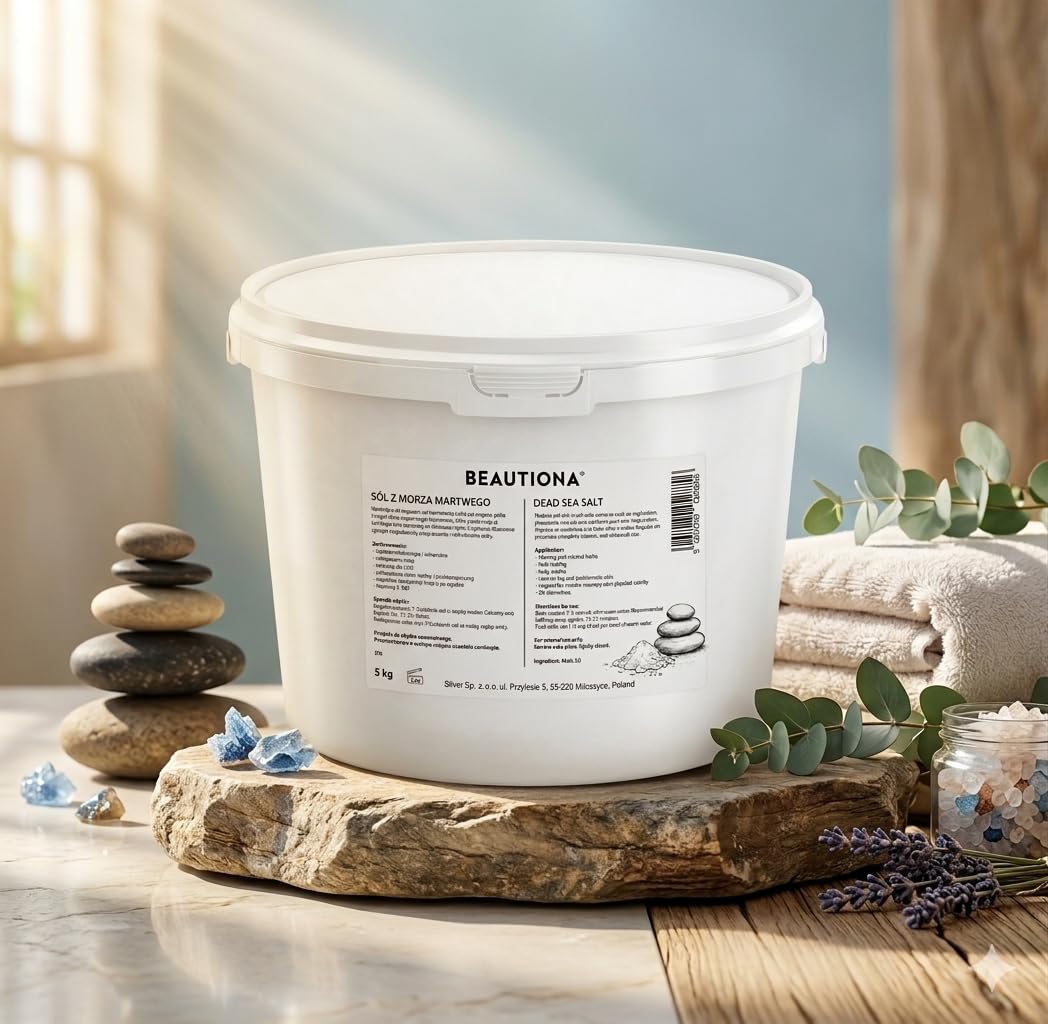 Sel de la Mer Morte 5 kg naturel – Sel de bain riche en minéraux pour bain, spa, gommage corporel & soin de la peau