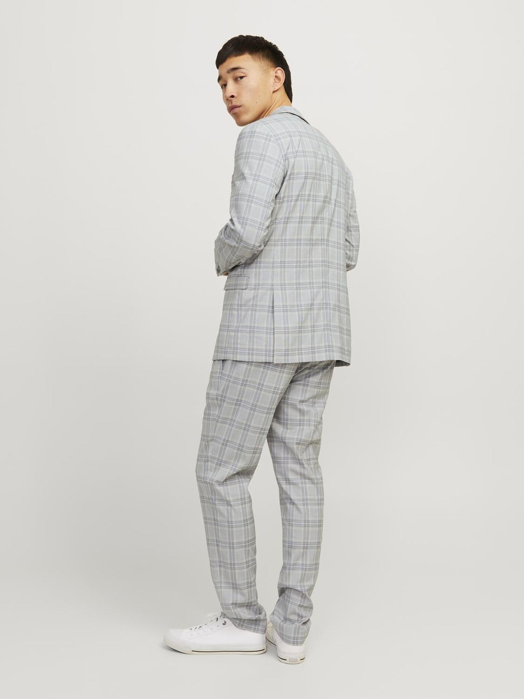 JACK & JONES Garnitur Mężczyźni Jprfranco Check Suit Sn