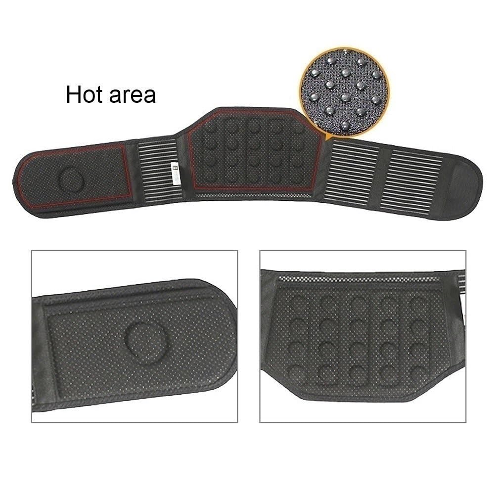 Lower Back Support Belt - Lumbar Brace For Pain Relief And Injury Prevention Dual Adjustable Straps