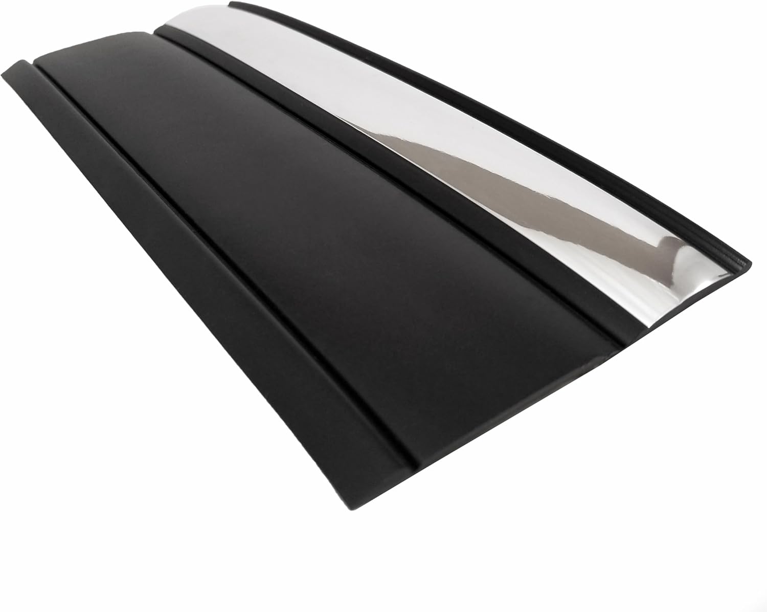 Replacement Body Side Molding (4 3/16") - OEM Grade Restoration Black/Chrome Trim for 1999-2006 Chevy Silverado, GMC Sierra - 19 Ft Roll