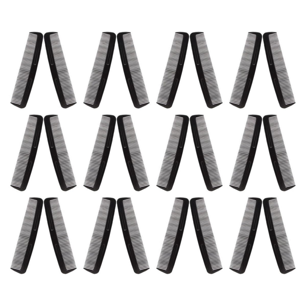 VILLCASE 200 Pezzi Pettine da Viaggio Nero in Plastica Doppio Dente Regolabile per Uomo e Donna, Strumento Elegante lo Styling la Cura dei Chioma in Outdoor e Viaggio