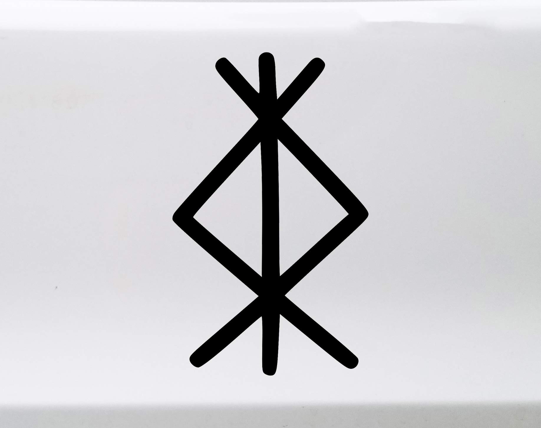 Amazon.com: Minglewood 貿易保護Bindrune 乙烯基貼紙- 北歐維京人保護符號- 模切貼紙- 寬12 x 高20 英吋-  黑色: 汽車