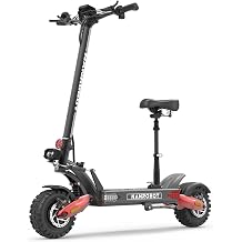 NANROBOT LS7+ High Performance Electric Scooter with Seat 6000W Dual Motor 75 MPH Top Speed 72V 35Ah Battery 85 Miles Range 11 Inch Road Tires Dual Hydraulic Brakes 330 lbs