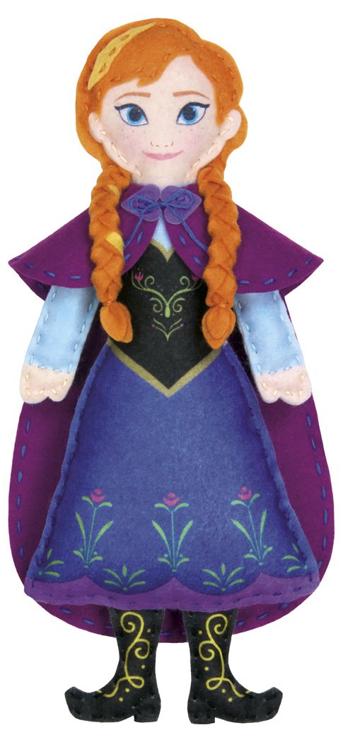 Dimensions Needlecrafts 72-74477 Disney Frozen Anna Felt Applique Kit